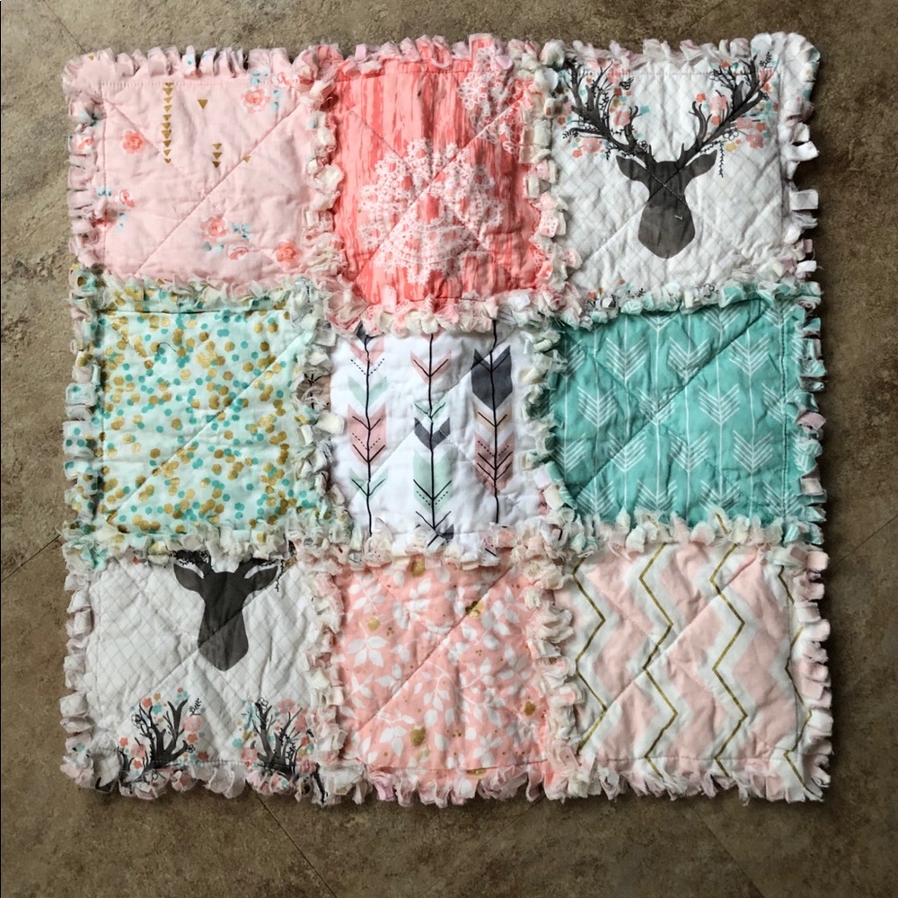 Crib/Toddler Rag Quilt - Picture 3 of 5